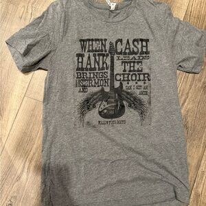 Country Music Hank & Cash graphic tee